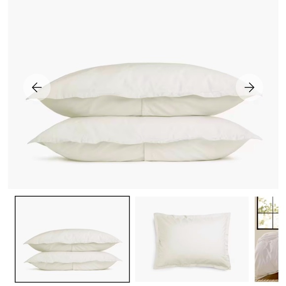 Parachute Other - PARACHUTE Percale Cream Bed Pillowcase Set- Premium Comfort KING